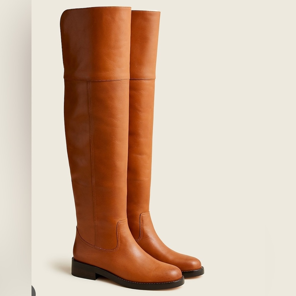 J. Crew Leather over-the-knee riding boots